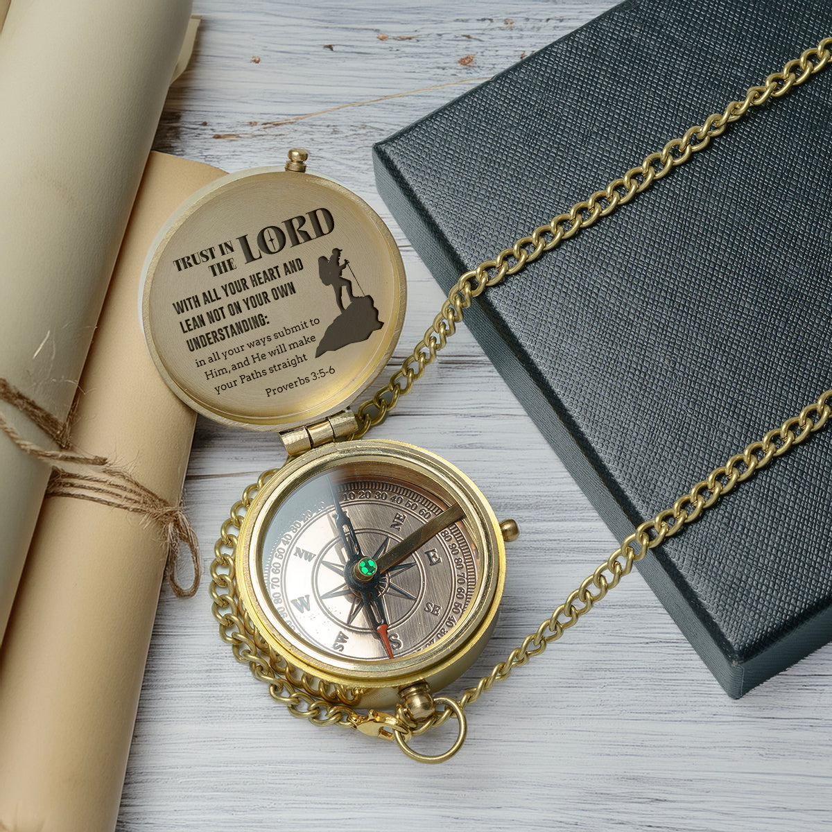 One Step with Faith, Forever Guided - In All Your Ways Submit To Him - Baptism & Communion Compass - Gpb16082