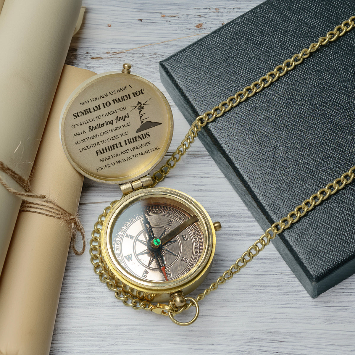 One Step with Faith, Forever Guided - Whenever You Pray Heaven To Hear You - Baptism & Communion Compass - Gpb16085