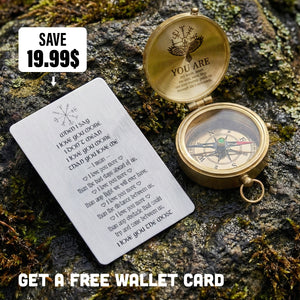 Personalized Engraved Compass - Viking - To My Man - I Love You The Most - Gpb26275