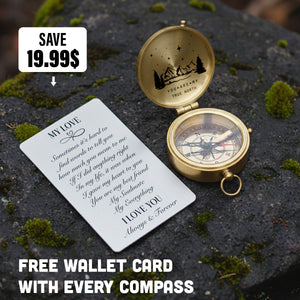 Personalized Compass Gift - You Can’t Always Be There - But This Can - Gpb26012