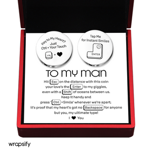 Pocket Hug Set - Family - To My Man - Your Love's The Enter To My Giggles - Gnqd26002