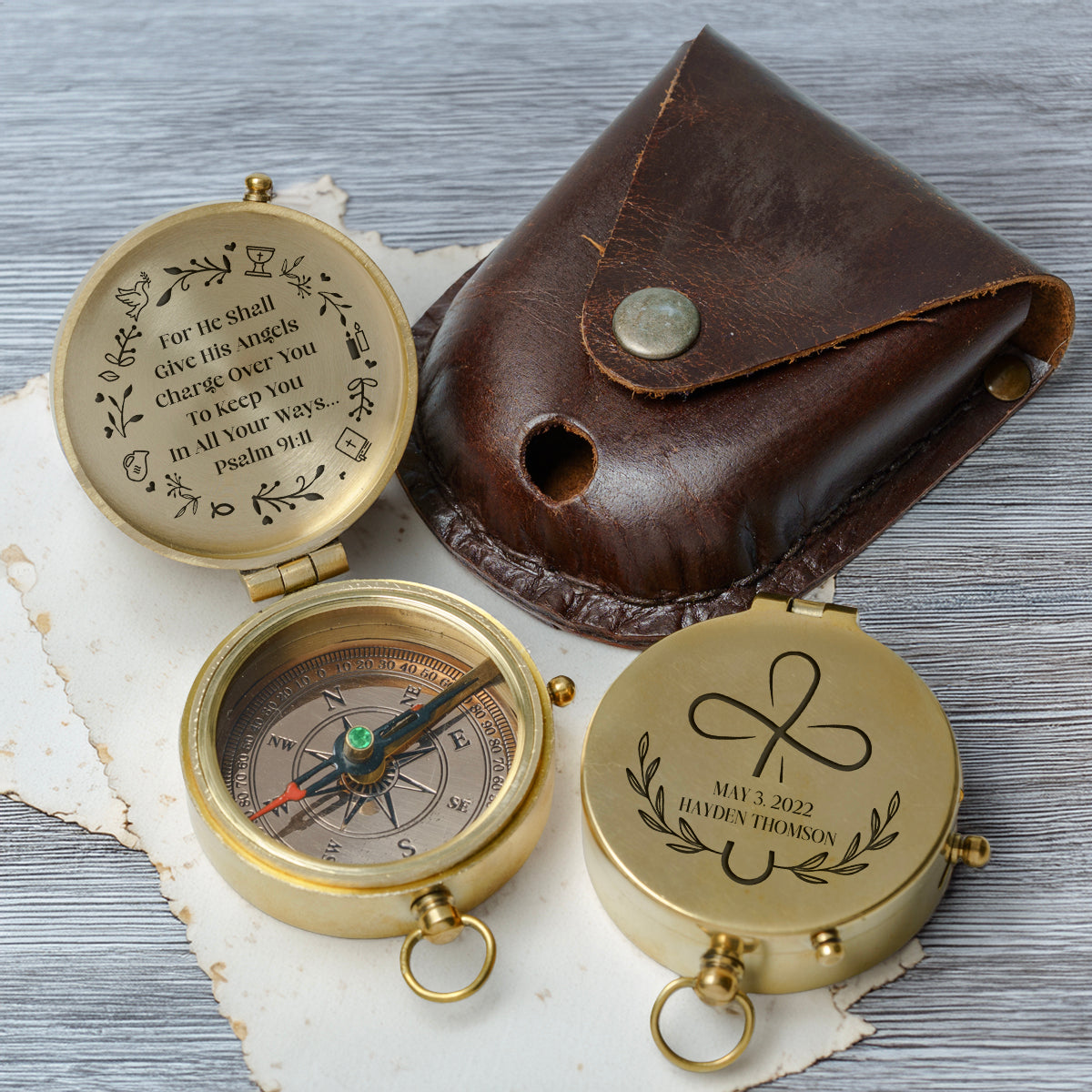 One Step with Faith, Forever Guided - Keep You In All Your Ways - Baptism & Communion Compass - Gpb16089