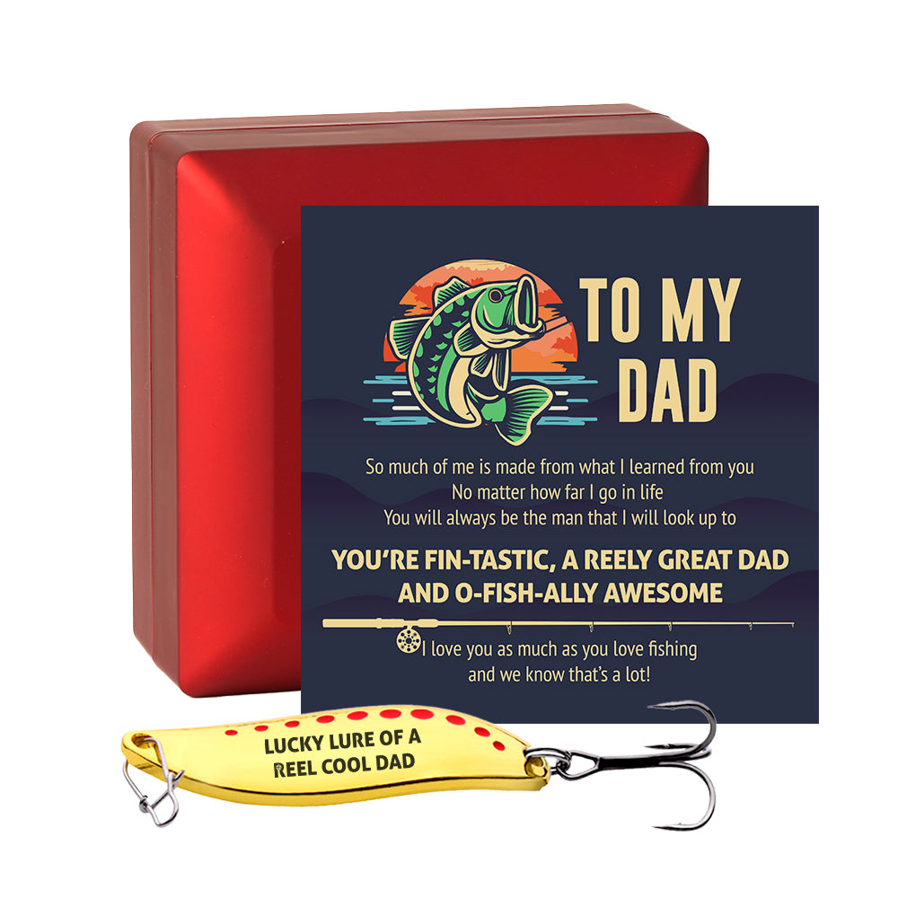 Spoon Fishing Lure - Fishing - To My Dad - Lucky Lure Of A Reel Cool Dad - Gfaa18007