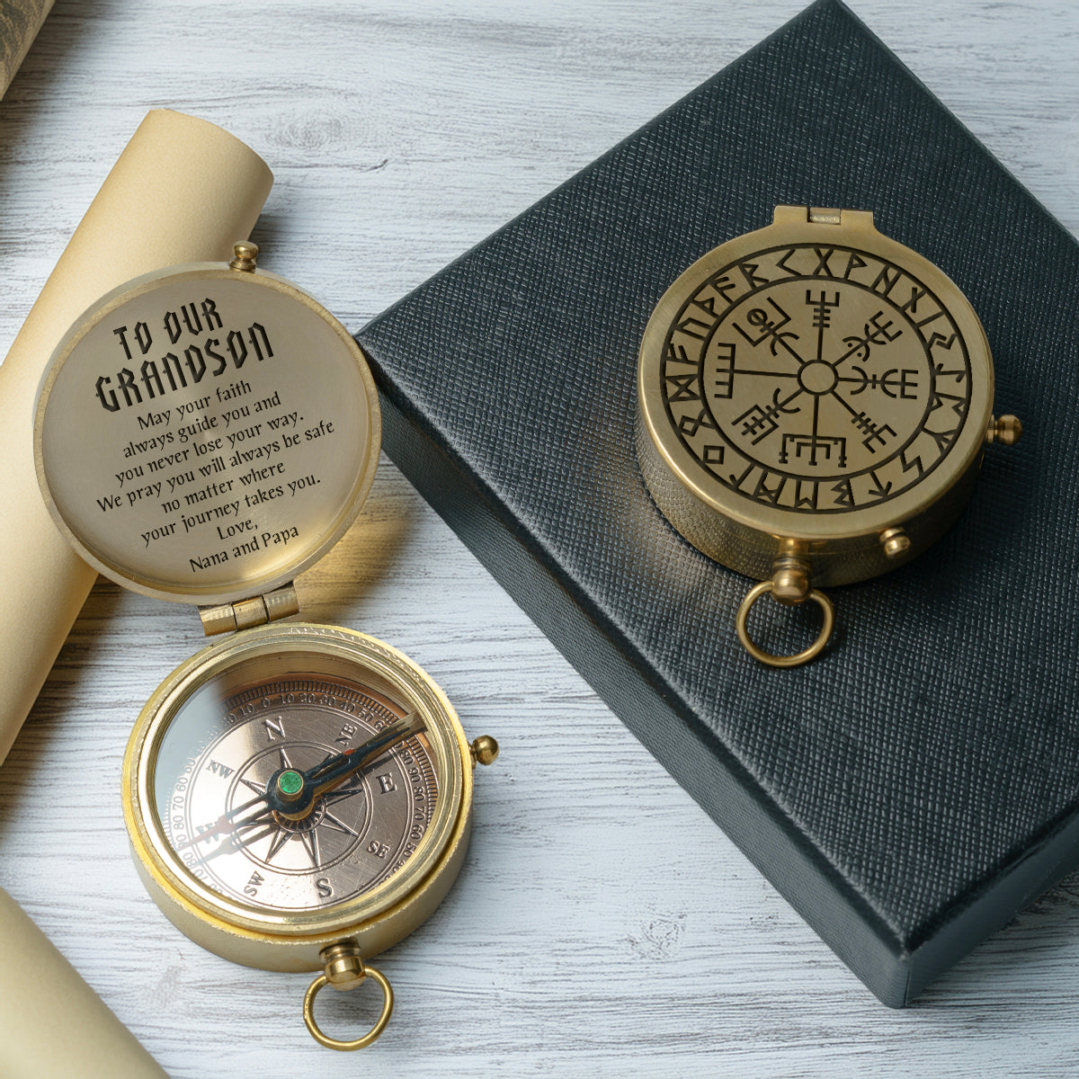 One Step with Faith, Forever Guided - May Your Faith Always Guide You - Baptism & Communion Compass - Gpb22021