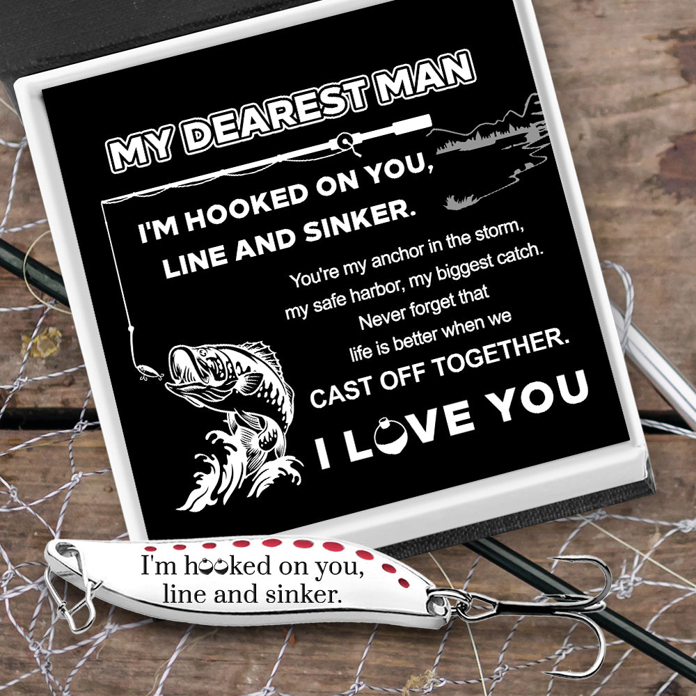 Personalized Fishing Lures - Fishing - My Dearest Man - You're My Anchor In The Storm - Gfaa26014