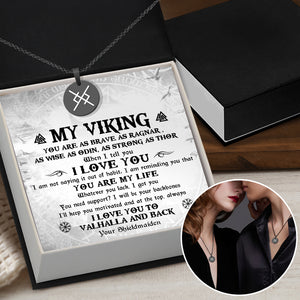 Couple Eternal Love Rune Necklaces - Viking - To My Viking - You Are My Life - Gawi26001