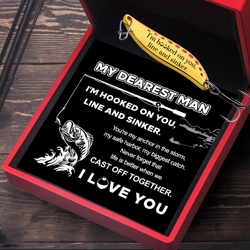 Personalized Fishing Lures - Fishing - My Dearest Man - You're My Anchor In The Storm - Gfaa26014