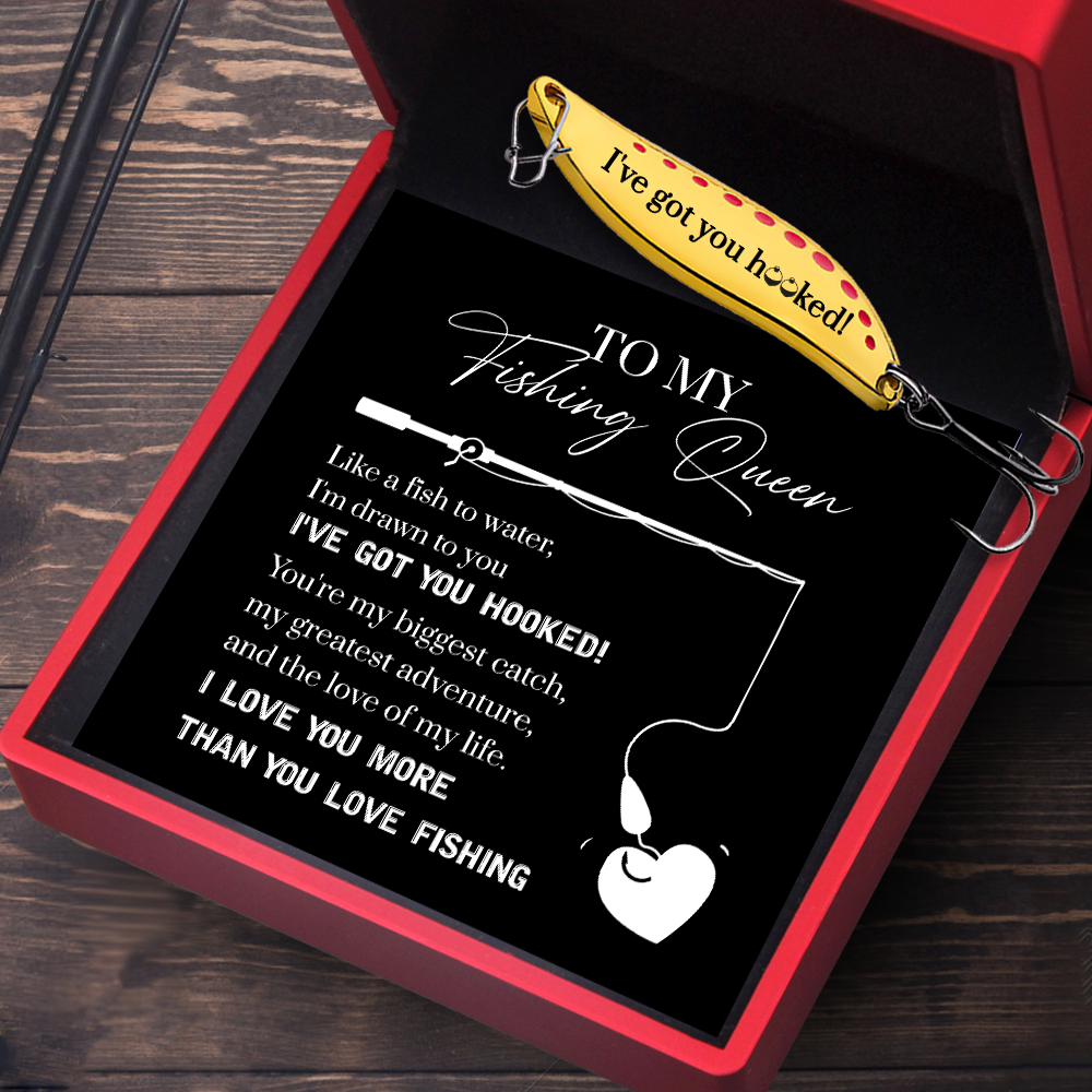Personalized Fishing Lures - Fishing - To My Fishing Queen - I've Got You Hooked - Gfaa13012