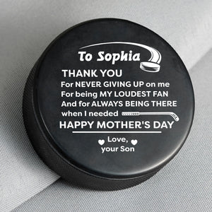 Personalized Hockey Puck - Hockey - To My Mom - From Son - Happy Mother's Day - Gai19012