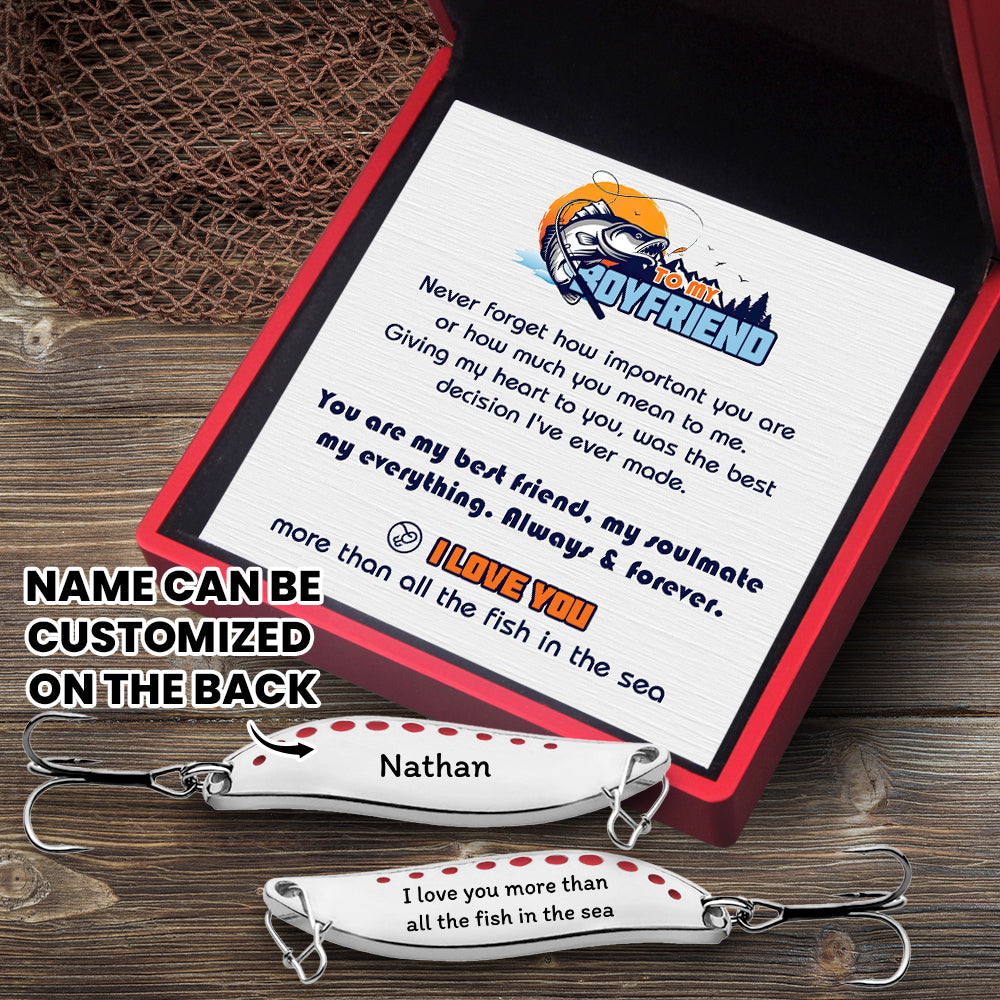 Personalized Fishing Lures - Fishing - To My Boyfriend - I Love You - Gfaa12001