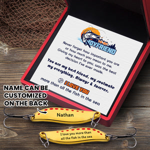 Personalized Fishing Lures - Fishing - To My Boyfriend - I Love You - Gfaa12001