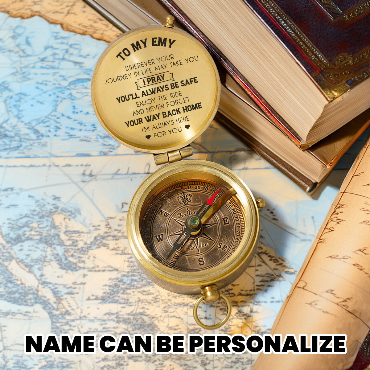 Personalized Engraved Compass - Family - To My Daughter - I’m Always Here For You - Gpb17016