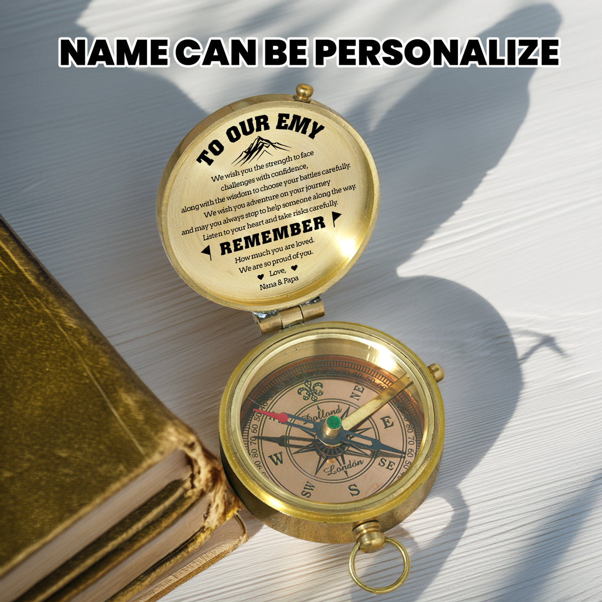 Personalized Engraved Compass - Family - To Our Granddaughter - We Are So Proud Of You - Gpb23013