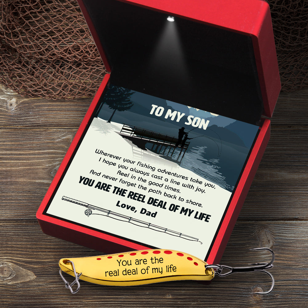 Personalized Spoon Fishing Lure - Fishing - To My Son - You Are The Reel Deal Of My Life - Gfaa16018
