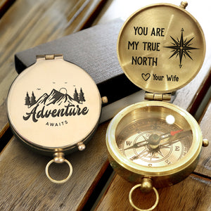 Personalized Engraved Compass - Family - To My Husband - You Are My True North - Gpb14020