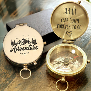 Personalized Engraved Compass - Family - To My Boyfriend - Forever To Go - Gpb12018