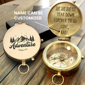 Personalized Engraved Compass - Family - To My Boyfriend - Forever To Go - Gpb12018