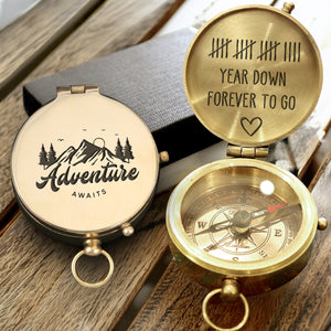 Personalized Engraved Compass - Family - To My Boyfriend - Forever To Go - Gpb12018