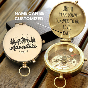 Personalized Engraved Compass - Family - To My Boyfriend - Forever To Go - Gpb12018