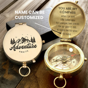 Personalized Engraved Compass - Family - To My Boyfriend - You Are My Compass When I'm Lost - Gpb12016