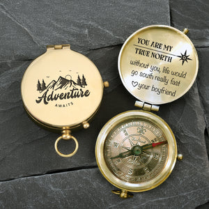 Personalized Engraved Compass - Family - To My Girlfriend - Without You, Life Would Go South Really Fast - Gpb13020