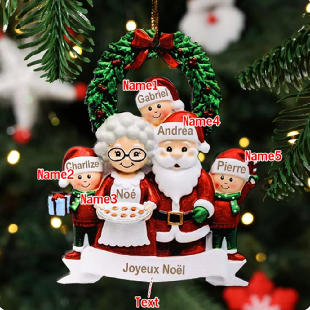 Personalized Grandparents And Grandkids Christmas Ornament - We Love You - Ganc20001