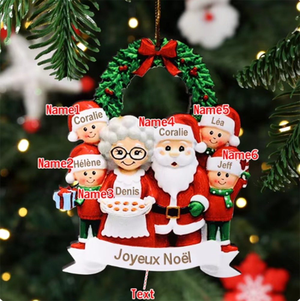 Personalized Grandparents And Grandkids Christmas Ornament - We Love You - Ganc20001