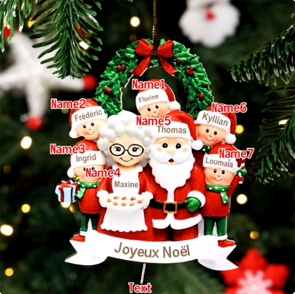 Personalized Grandparents And Grandkids Christmas Ornament - We Love You - Ganc20001