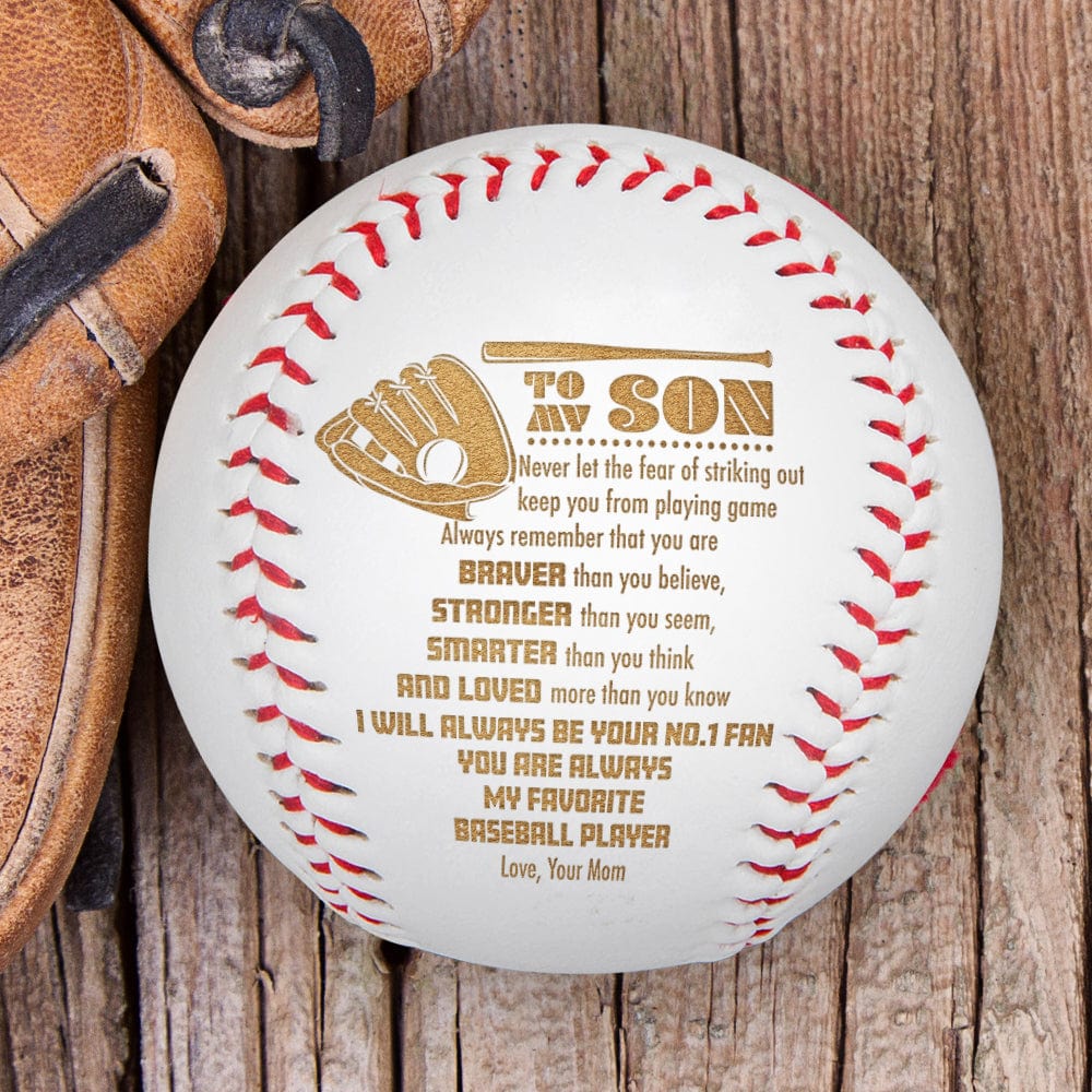 Baseball - Baseball - To My Son - From Mom - You Are Braver Than You Believe - Gaa16014
