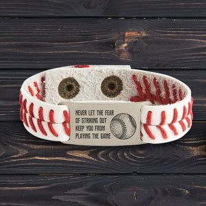 Baseball Bracelet - Baseball - To My Son - Be Brave When You Are Scared - Gbzj16025