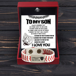 Baseball Bracelet - Baseball - To My Son - I Love You - Gbzj16026