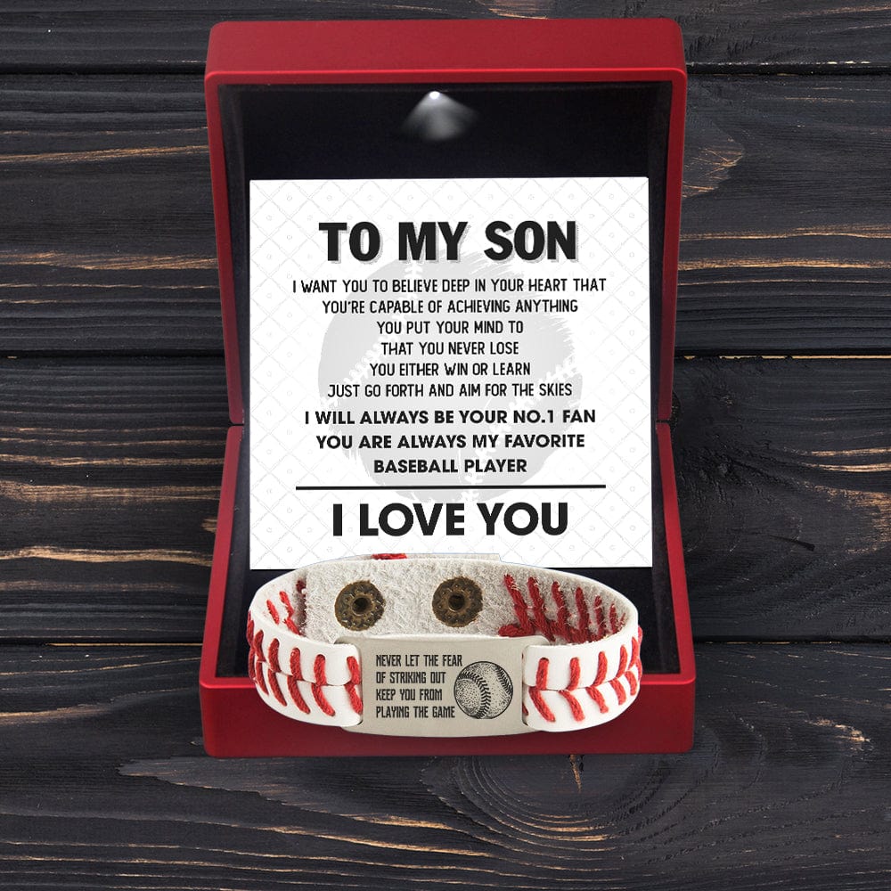 Baseball Bracelet - Baseball - To My Son - Just Go Forth And Aim For The Skies - Gbzj16027