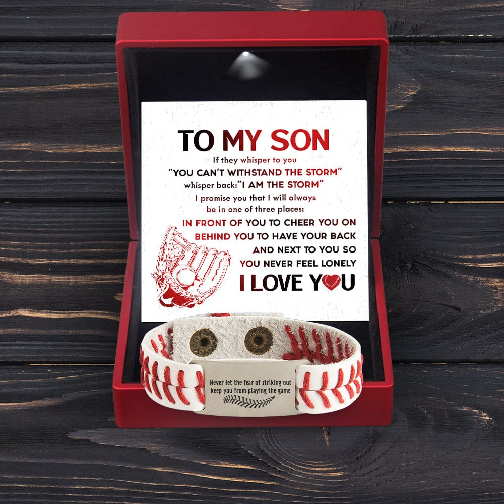 Baseball Bracelet - Baseball - To My Son - You Can't Withstand The Storm - Gbzj16028