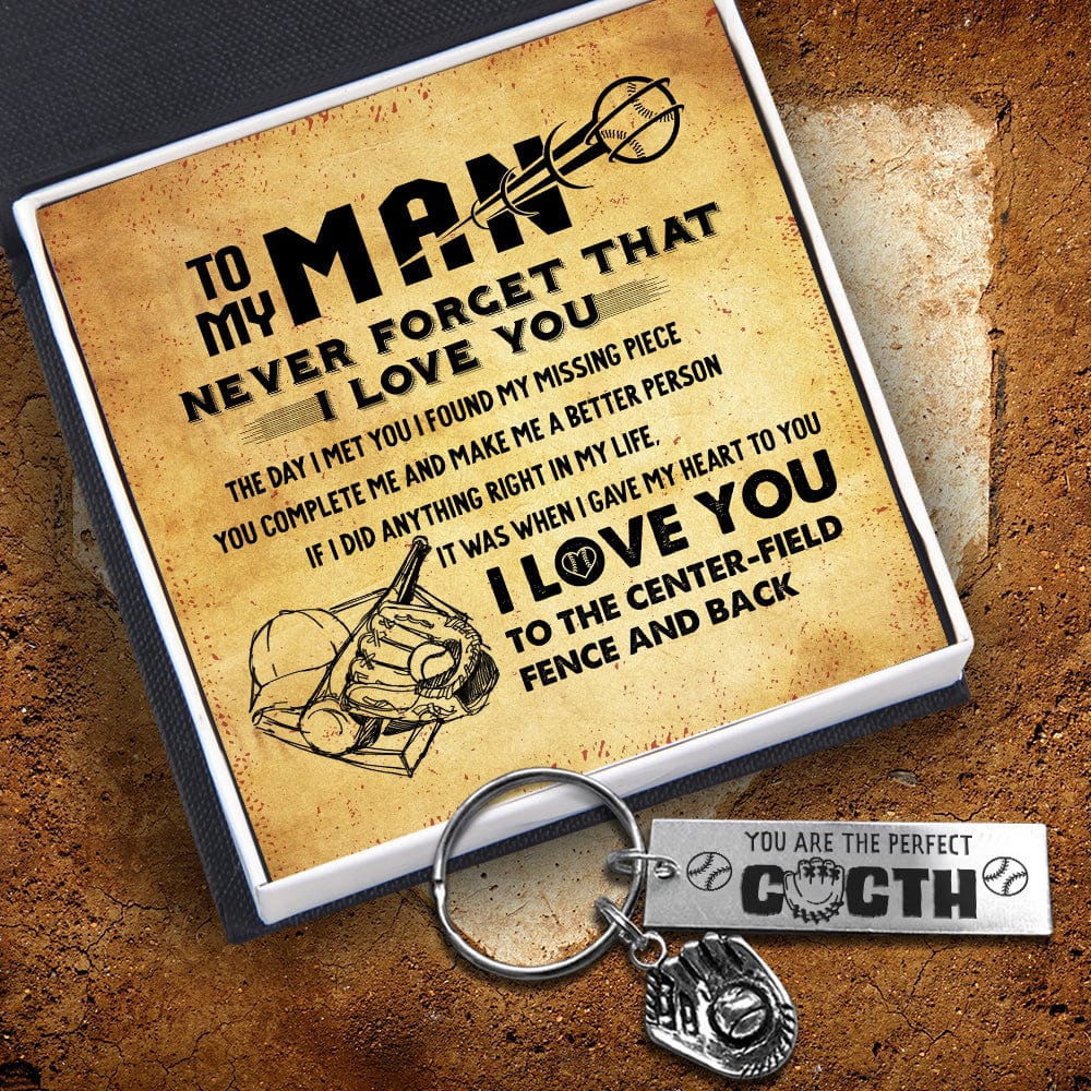 Baseball Glove Keychain - Baseball - To My Dad - I Gave My Heart To You - Gkax18027