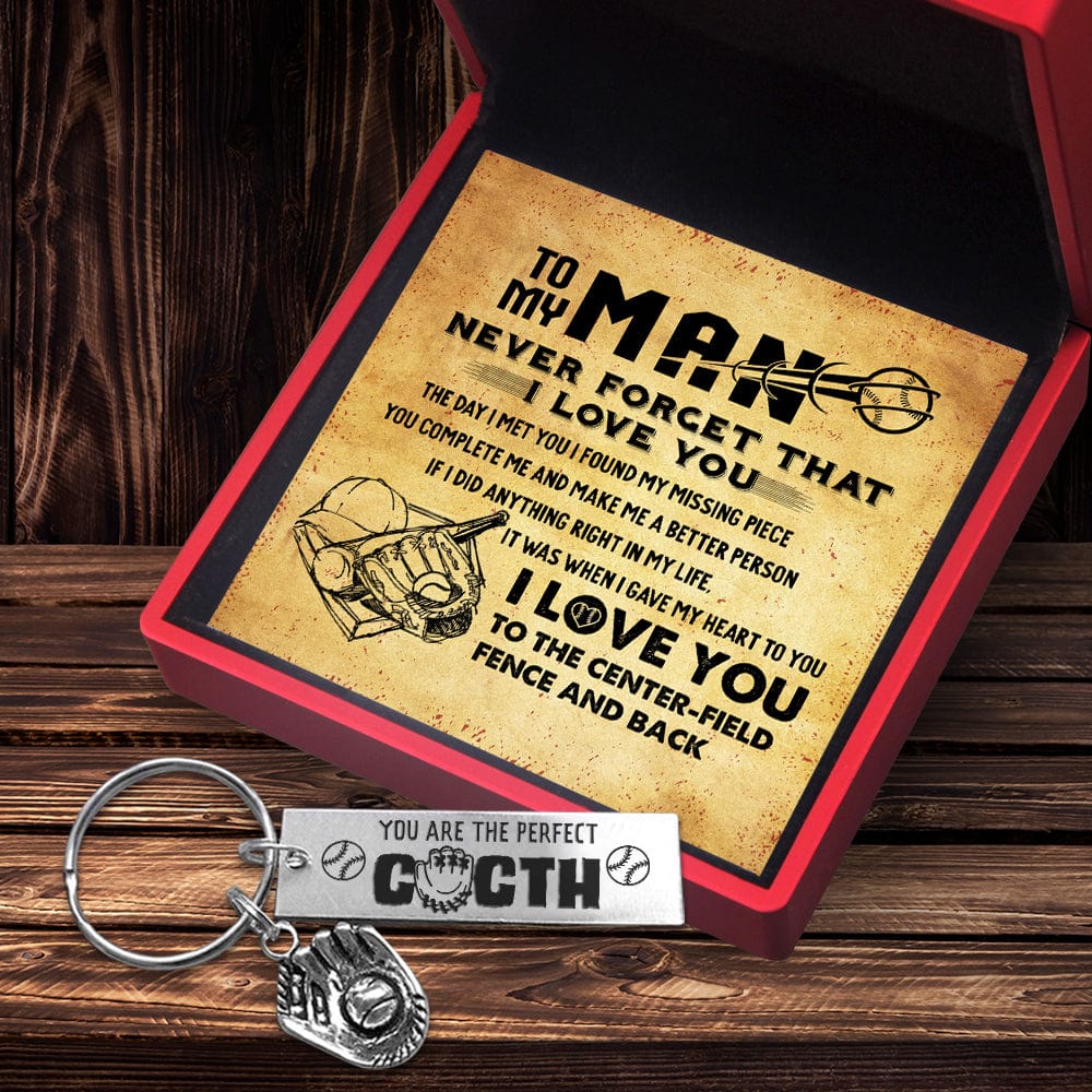 Baseball Glove Keychain - Baseball - To My Dad - I Gave My Heart To You - Gkax18027