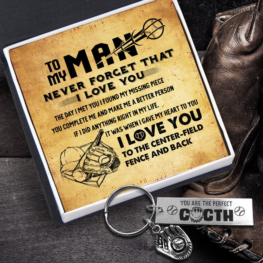 Baseball Glove Keychain - Baseball - To My Dad - I Gave My Heart To You - Gkax18027