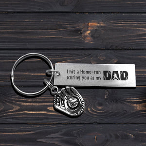 Baseball Glove Keychain - Baseball - To My Dad - You Are Always My Best Coach - Gkax18023