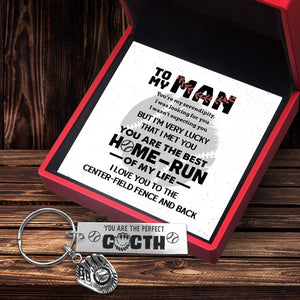 Baseball Glove Keychain - Baseball - To My Man - You Are The Perfect Catch - Gkax26037
