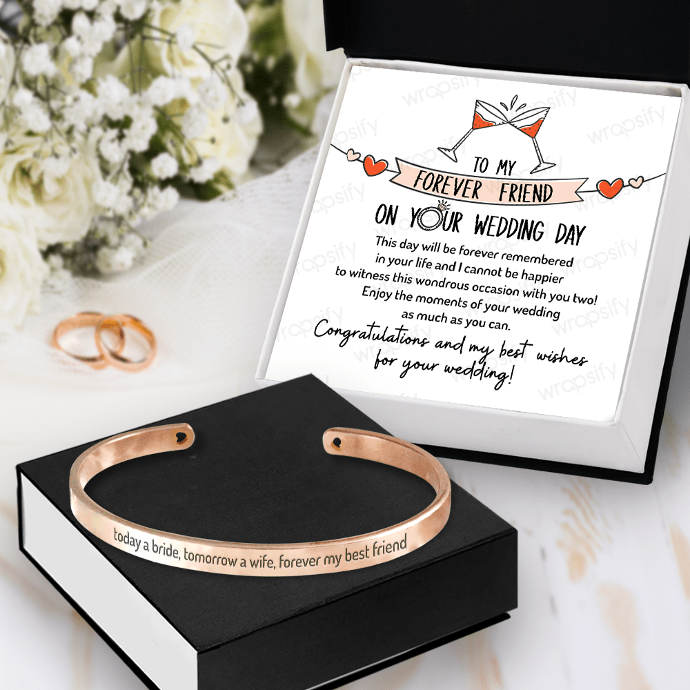 Bride Bracelet - Wedding - To Bride - Congratulations And My Best Wishes For Your Wedding - Gbzf39003