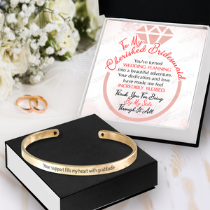 Bridesmaid Bracelet - Wedding - To Bridesmaid - A Beautiful Adventure - Gbzf36007