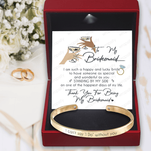 Bridesmaid Bracelet - Wedding - To Bridesmaid - Thank You For Being My Bridesmaid - Gbzf36006