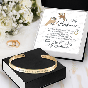 Bridesmaid Bracelet - Wedding - To Bridesmaid - Thank You For Being My Bridesmaid - Gbzf36006