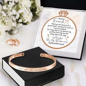 Bridesmaid Bracelet - Wedding - To Bridesmaid - Thank You For Being Such A Great Friend - Gbzf36004