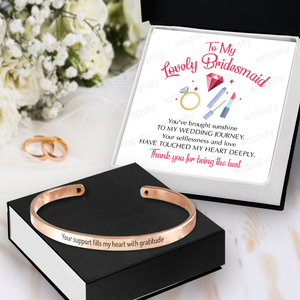 Bridesmaid Bracelet - Wedding - To Bridesmaid - Thank You For Being The Best - Gbzf36008