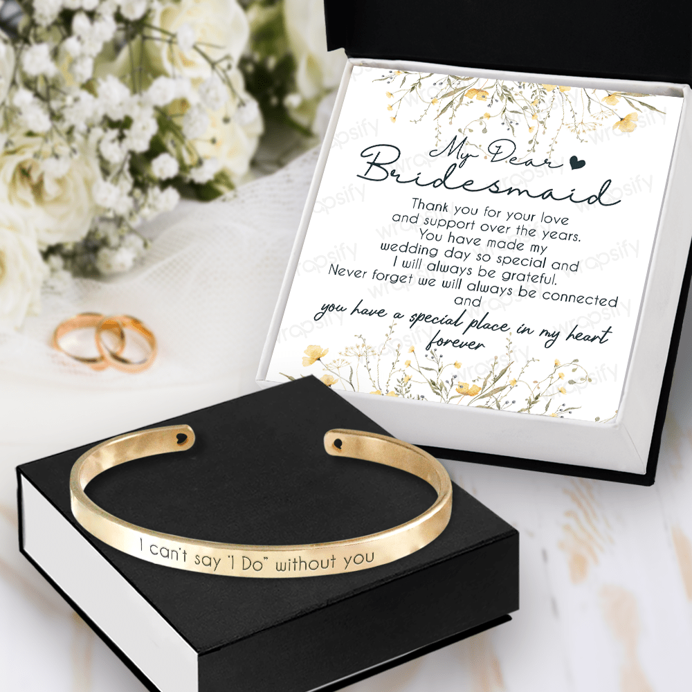 Bridesmaid Bracelet Wedding To Bridesmaid Thank You For Your Love Gbzf36005