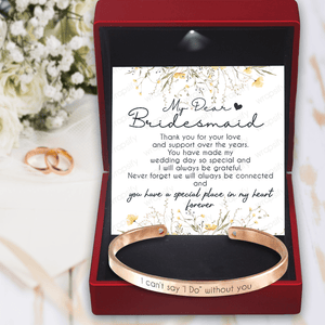 Bridesmaid Bracelet - Wedding - To Bridesmaid - Thank You For Your Love - Gbzf36005