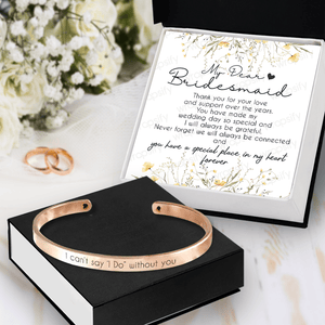 Bridesmaid Bracelet - Wedding - To Bridesmaid - Thank You For Your Love - Gbzf36005