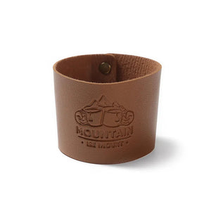 Leather Cup Sleeve - For Hiking Couples - Mountain - Guaa26001