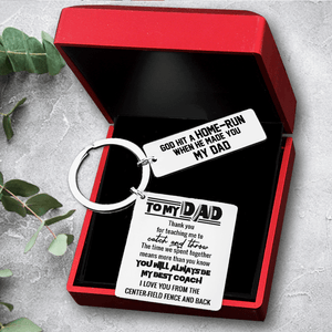 Calendar Keychain - Family - To My Dad - Thank You For Teaching Me To Catch And Throw - Gkr18029