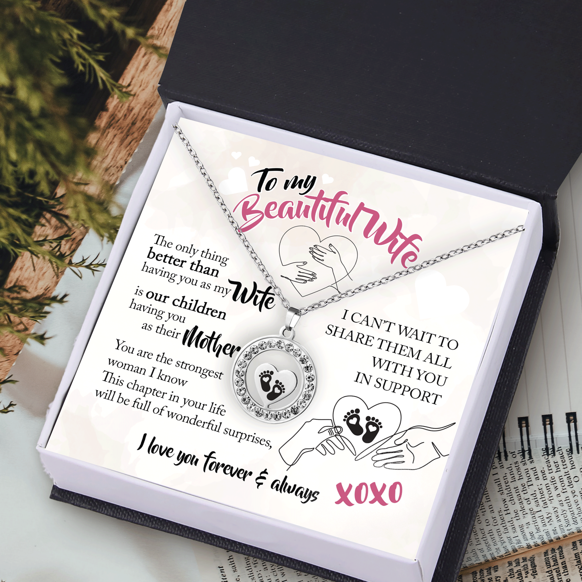 I love you 2025 xoxo heart necklace